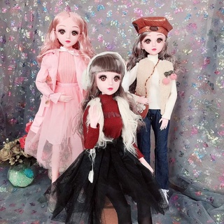 Sét Quần Áo Váy Búp Bê BJD 1/3 60CM Mẫu Thu Đông