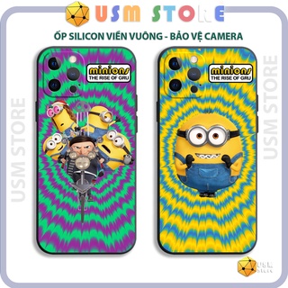 Ốp lưng iphone 11/11Pro/11Promax/12/12mini/12Pro/12Promax/13/13Mini/13Pro/13Promax/13 Mini, bảo vệ camera, hình Minions