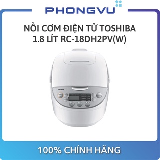 [Mã ELHADEV giảm 4% đơn 300K] Nồi cơm điện tử Toshiba 1.8 lít RC-18DH2PV(W) - Bảo hành 12 tháng