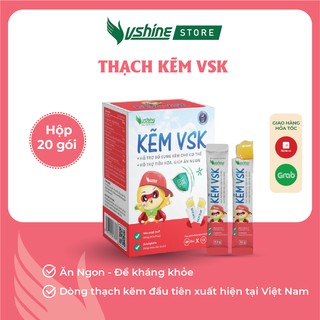 Kẽm VSK - Dạng thạch kẽm cho trẻ, hỗ trợ tiêu hóa giúp trẻ ăn ngon