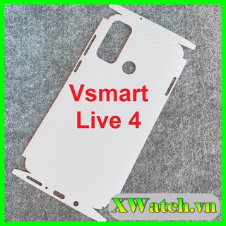 Miếng dán Carbon Full lưng viền Vsmart Live 4/ Live / Active 3 / Joy 2+ / Star 4