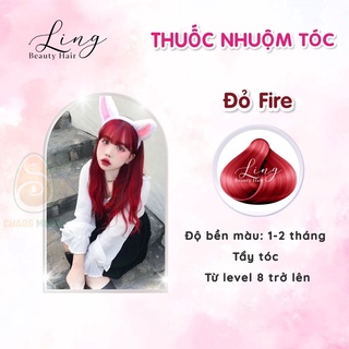 [ TẨY TÓC ] Thuốc nhuộm tóc màu ĐỎ FIRE