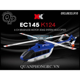 Máy bay điều  khiển WLtoys XK K124 EC145 6CH 3D6G Scale RC Helicopter RTF (Brushless Motor)