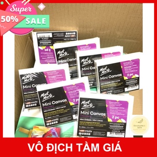 Toan canvas mini 8x10 - Bộ 2 toan mini xinh xắn Chính hãng Mont Marte