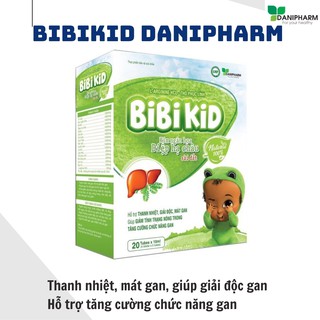 Siro thanh nhiệt, mát gan, giải độc gan - Bibikid Danipharm (hộp 20 ống x 10ml)