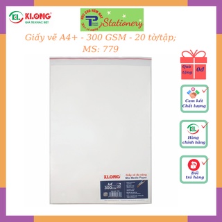 Giấy vẽ Màu Nước Klong A4 Cao Cấp 300GSM 20 tờ - MS: 779