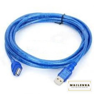 Dây Cáp Nối Dài Usb Bọc chống nhiễu 3m Xanh