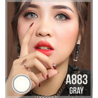 Kính áp tròng  cao cấp Hàn Quốc màu xám khói  Ireland A883-gray , Lens nhập khẩu chính hãng , giãn 14.2mm, hsd 6 tháng.