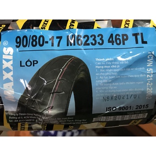 Vỏ Maxxis 90/80/17 6233 và 120/70/17 6234 Bánh Trước/Sau Winner, Exciter 150/155 - Không Ruột
