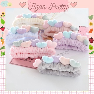 Băng đô chun 5 tim màu Pastel Cực Hot