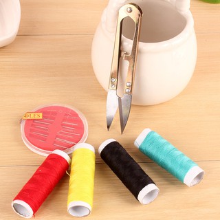 Bộ kim chỉ và kéo bấm 15 chi tiết để may vá tại nhà