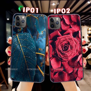 [Mã ELMS10 giảm 6% đơn 50K] [SALE] ỐP lưng kính cho iphone X/ XS/ XSMAX/ 11/ 11 PRO/ 11 PROMAX in hình hoa lá siêu hot
