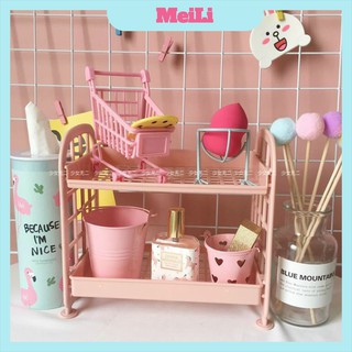 Kệ nhựa mini hai tầng - kệ để bàn đa năng siêu xinh(tuyển sỉ)