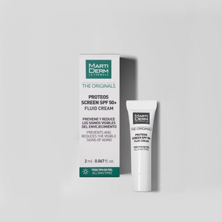 Kem chống nắng phổ rộng MartiDerm The Originals Proteos Screen SPF50+ Fluid Cream mini 2ml