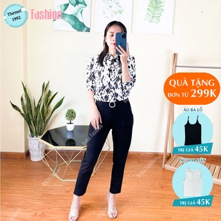 Quần baggy THE MEI 1992 cao cấp - Quần baggy nữ công sở đai cúc siêu xinh