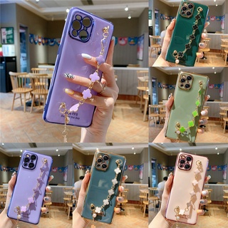 Ốp Điện Thoại Mềm Có Vòng Đeo Tay Cho OPPO Reno 7Z 7 5G Realme C31 A96 A76 A16 A74 5G A54 A53 A33 A15 A15s A52 A92