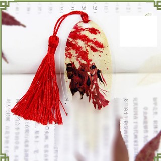 (Kiếm tam) Bookmark gân lá ép mỏng bookmark cổ trang dây tuyến đánh dấu trang