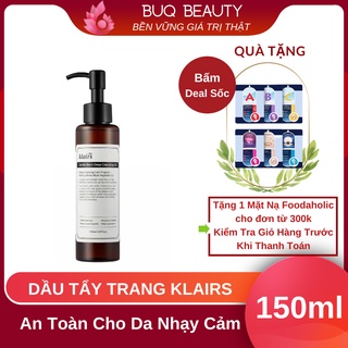 Dầu tẩy trang Klairs An Toàn Cho Da Nhạy Cảm - Dear Klairs Gentle Black Deep Cleansing Oil 150ml