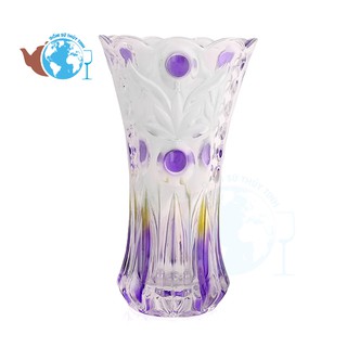 Bình hoa thủy tinh sang chảnh cao 25CM MÀU ngẫu nhiên
