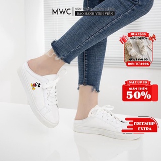 Giày Sục Thể Thao Nữ MWC Đế Cao In Hoạ Tiết Dễ Thương NUTT- 0428
