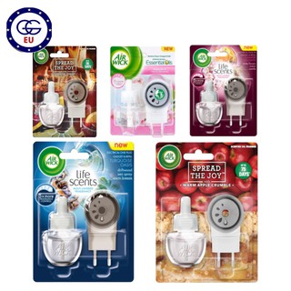 Bộ tinh dầu cắm điện Airwick lưu hương thơm lâu, từ thiên nhiên, hàng nội địa Châu Âu , GGEU
