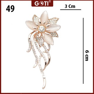 GOTI - Cài Áo Thiên Nga, Bươm Bướm, Hoa Và Hạt Kiểu Dáng Trâm Cài Phụ Kiện Đẹp Dành Cho Nữ Cài Áo, Váy Đầm SET03