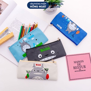 Túi đựng bút vải Totoro, túi đựng bút cute dễ thương giá rẻ, đồ dùng học tập văn phòng phẩm TB02