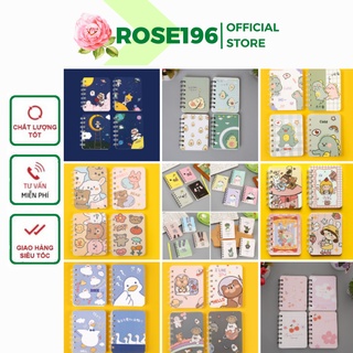 Sổ gáy lò xo dễ thương nguồn hàng buôn sỉ giá siêu rẻ ROSE196 (B07)