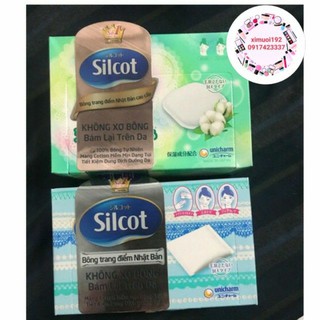 bông tẩy trang Silcot 82/66/40 miếng/hộp
