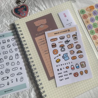 TẤM STICKER FOOD OF BREAKFAST MINI (ảnh thật) - Tiệm nhà Chun
