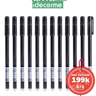 Bút gel xóa được 0.5mm phụ kiện văn phòng phẩm Decorme
