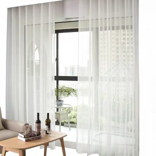 Rèm voan trắng, rèm treo spa, rèm trang trí, rèm SỢI SỌC nhiều size