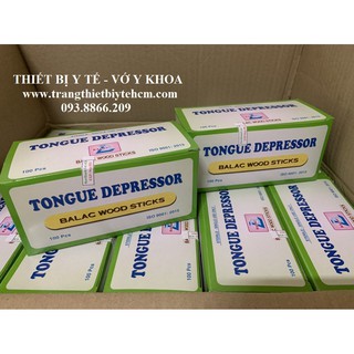 Que đè lưỡi gỗ tiệt trùng Bá Lạc