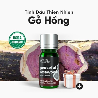 Tinh Dầu Hồng Mộc Organic Nguyên Chất Đậm Đặc Xông Thơm Phòng, Làm Nến Thơm Thiên Nhiên, Giúp Dễ Ngủ Heny Garden 10mL