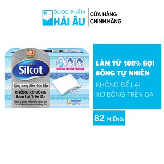 MADE IN JAPAN Bông tẩy trang Unicharm Silcot Premium Xanh Biển