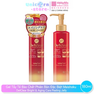 Gel Tẩy Tế Bào Chết Meishoku DetClear Bright &amp; Aging Care Peeling Jelly 180ml