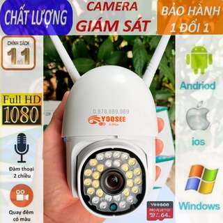 Camera ngoài trời yoosee Ptz mini 28led quay quét 360 độ, đàm thoại 2 chiều, có màu ban đêm