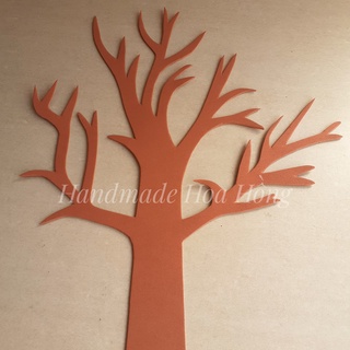 1 hình cây bằng giấy xốp, 47 x 30cm - Hình trang trí lớp học, mầm non, mẹt dây mây, tường nhà.....