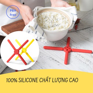 Dụng cụ lót nồi bằng silicon gấp gọn