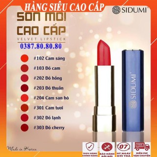 [ Freeship-HÀNG CAO CẤP ] Son môi cao cấp 3 cấp độ lì, dưỡng,lì không khô môi/ Son môi hàn quốc chính hãng sidumi