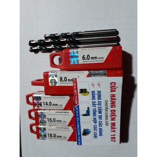 MŨI KHOAN INOX 2 2.5 3 4 4.5 6 6.5 7 7.5 8 ARBALEST