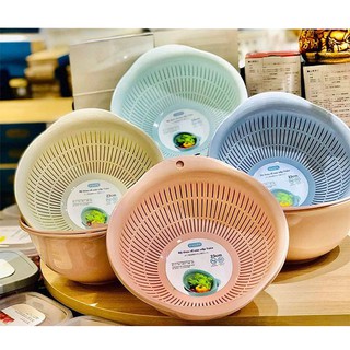 [ 3 Size ] Bộ Chậu Rổ  Đa Năng Rửa Rau, Đựng Hoa Quả, Thực Phẩm Yoko Chuẩn Nhật Bản Zise 23 - 30 - 35cm.