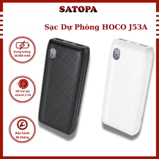 Sạc dự phòng 20000mah HOCO J53A pin sạc dự phòng chính hãng hỗ trợ sạc nhanh dùng cho iphone samsung xiaomi - SATOPA