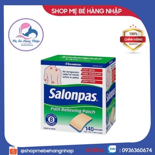 Cao dán Salonpas Mỹ - Hộp 140 miếng