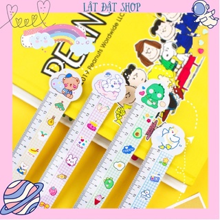 🪐 Thước kẻ dẻo mica 15cm in hình thú dễ thương cho học sinh 🪐