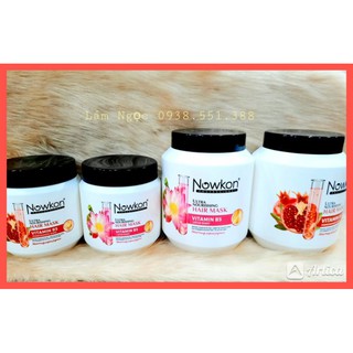 Mặt nạ ủ tóc/xã tóc siêu dưỡng VitaminB5 NOWKON FREESHIP phục hồi tóc yếu ,giữ màu tóc siêu thơm suôn mềm óng mượt tóc