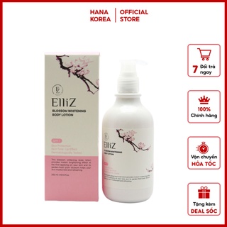 SỮA DƯỠNG THỂ TRẮNG DA Elliz Blossom Whitening Body Lotion 300ML CHUẨN HÀN
