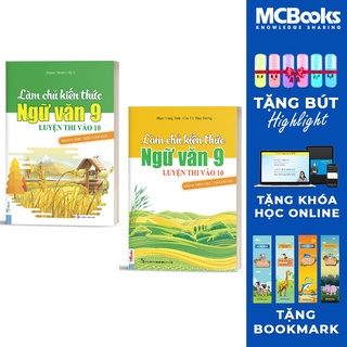 Sách - Combo Làm Chủ Kiến Thức Ngữ Văn 9 Luyện Thi Vào 10 (Tập 1 Và Tập 2)