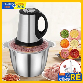 [Mã ELHADEV giảm 4% đơn 300K] Máy xay thực phẩm, Xay thịt cá, tỏi ớt 400W Cối 3L Inox 304 SOKANY