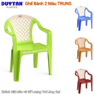 Ghế nhựa bành 2 màu Trung duy tân